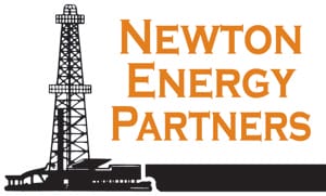 Logo featuring black oil derrick with 'Newton Energy Partners' in orange.